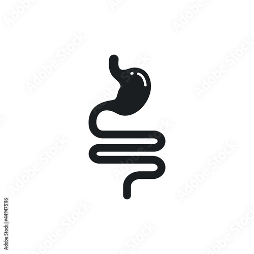 black stomach icon vector illustration design template