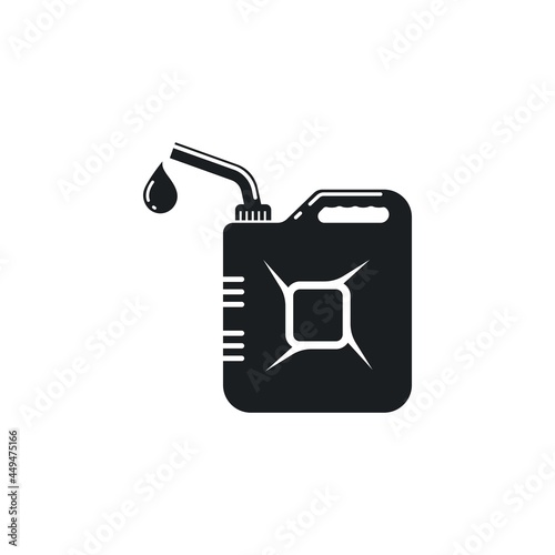 black oil jerrycan icon vector illustration design template