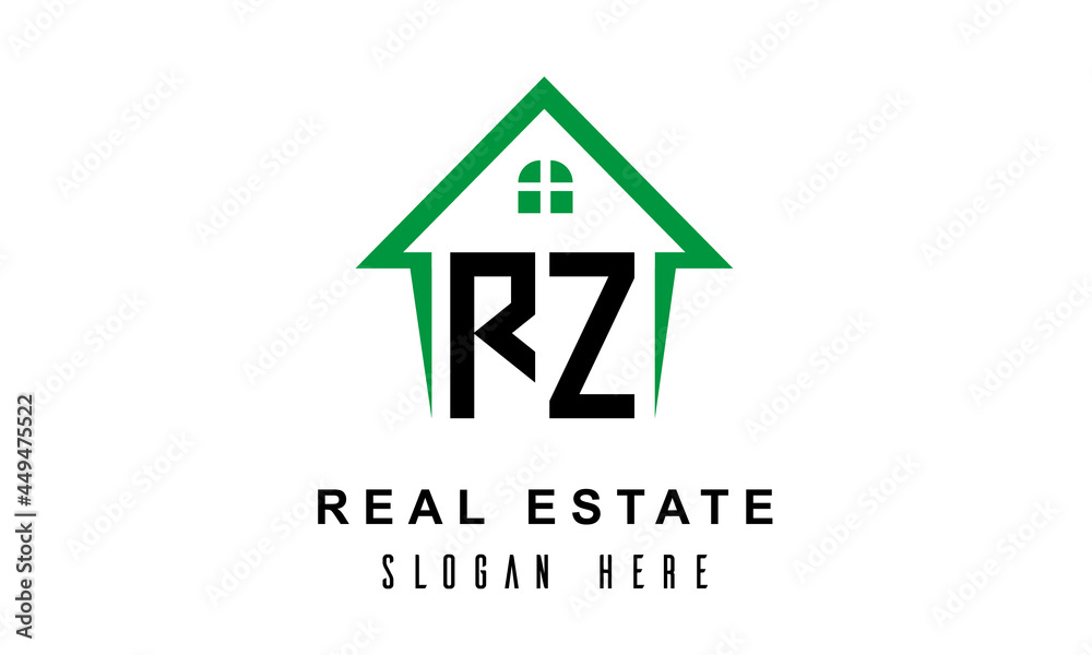 RZ real estate logo vector RZ real estate logo vector