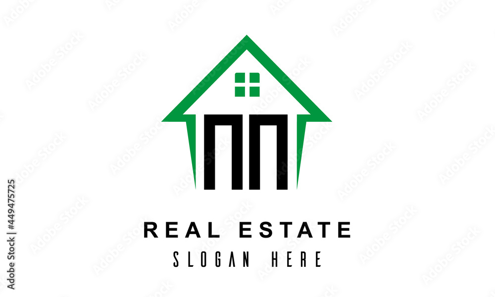 NN real estate logo vector
