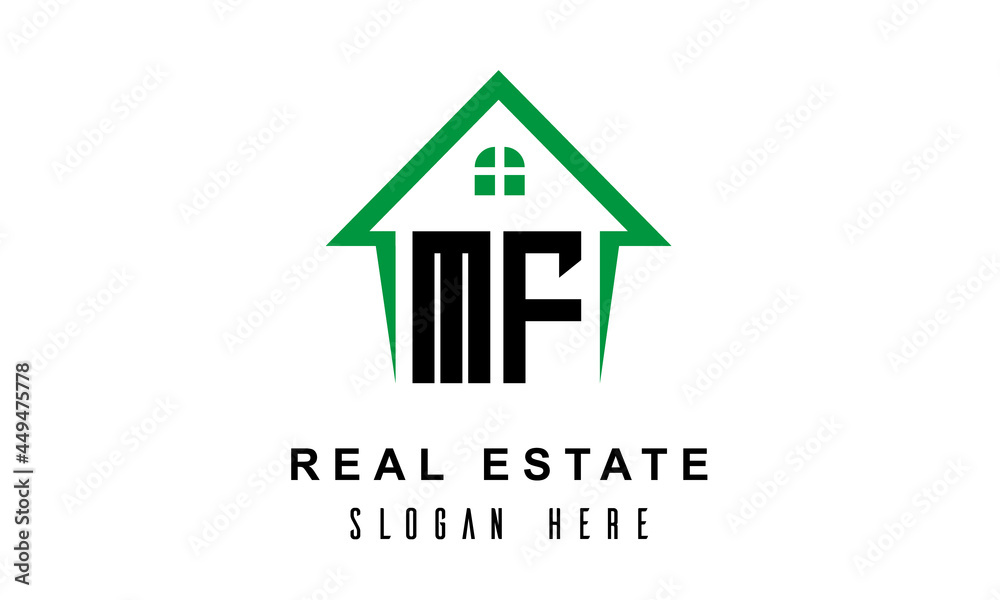 MF real estate logo vector MF real estate logo vector