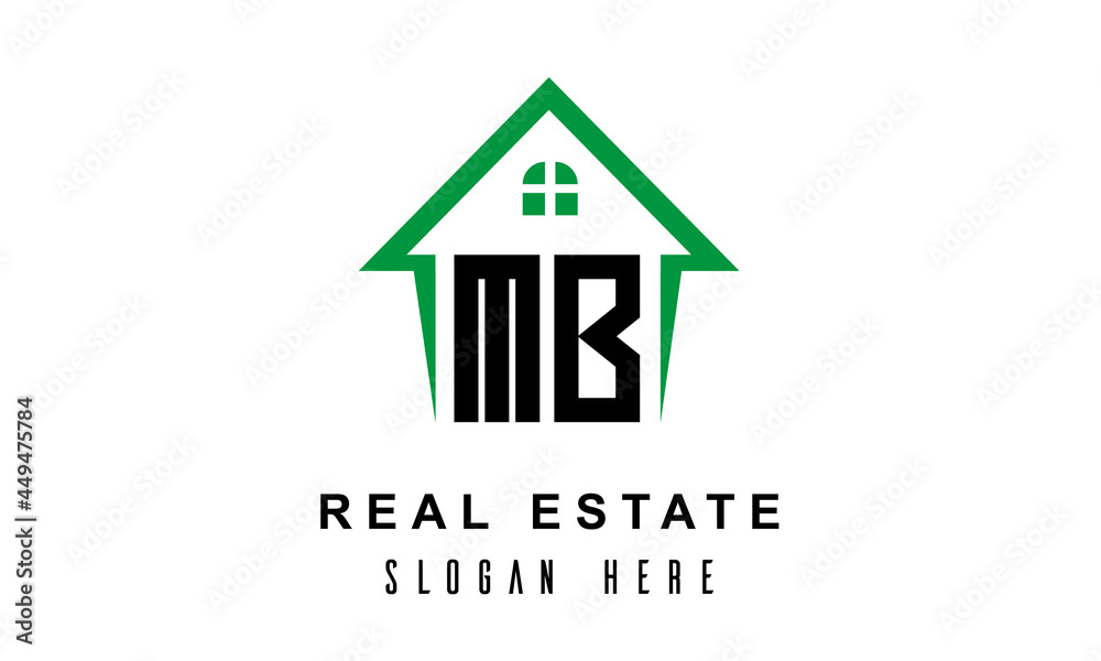 MB real estate logo vector