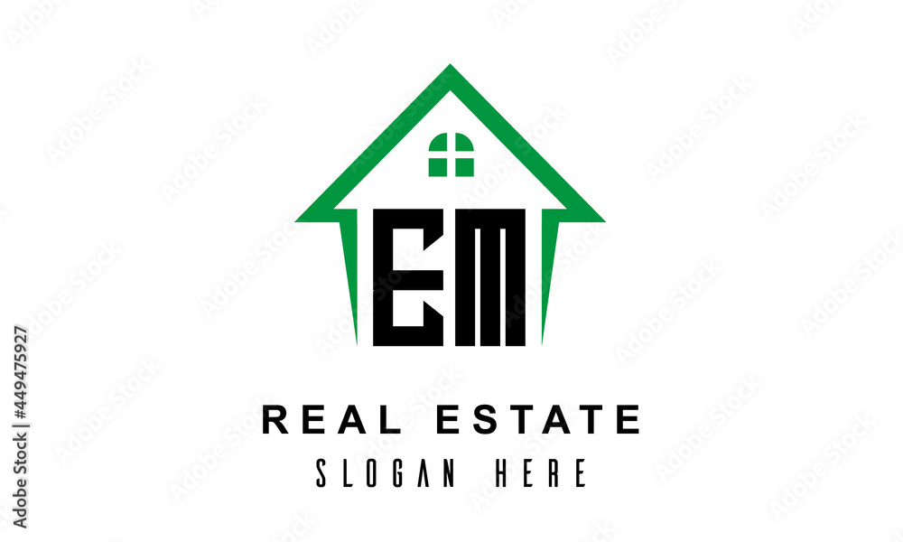 EM real estate logo vector EM real estate logo vector