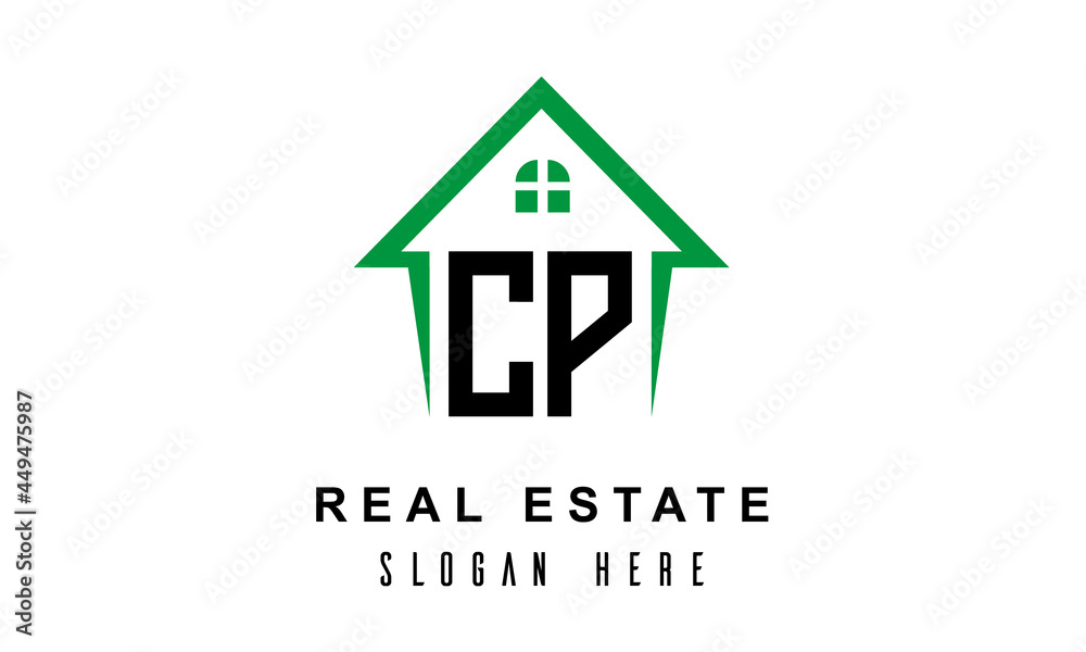 CP real estate logo vector
