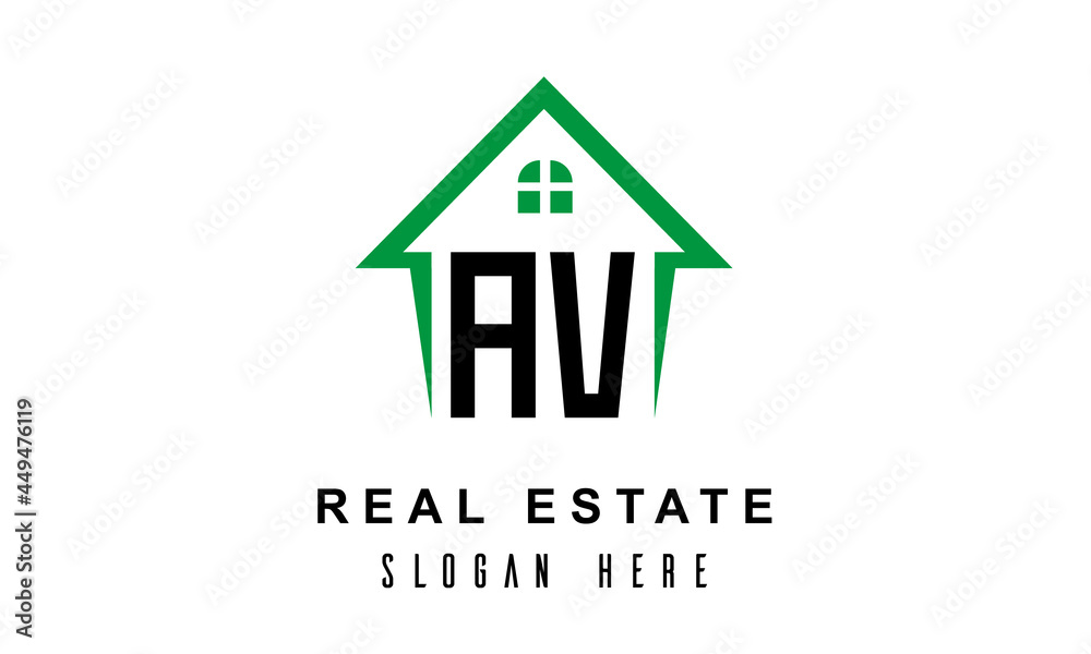 AV real estate logo vector AV real estate logo vector