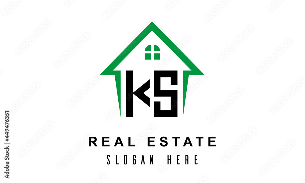 KS real estate logo vector KS real estate logo vector