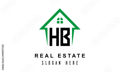 HB real estate logo vector