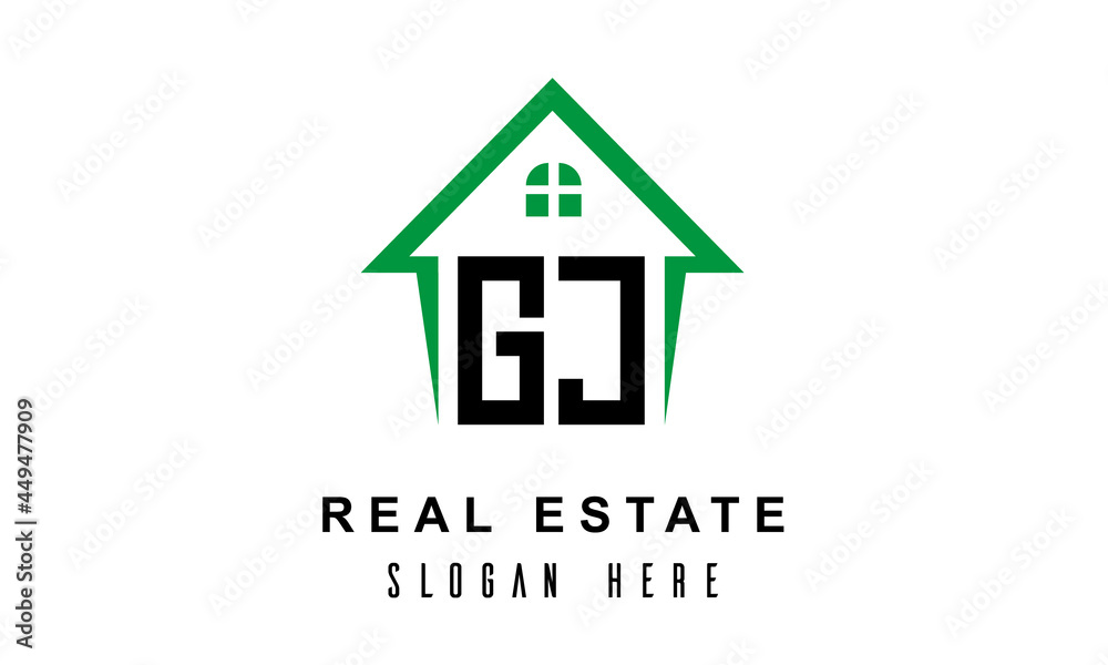 GJ real estate logo vector GJ real estate logo vector