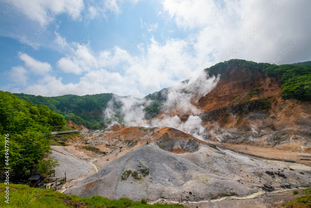 Jigokudani hell valley, Hokkaido, Japan