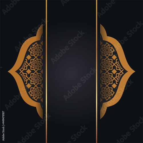 Islamic Template complete with pattern and ornament.
