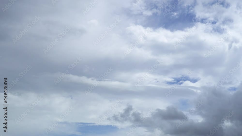 Time lapse white cloud moving in blue sky. Time lapse white cloud moving in blue sky.