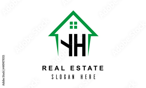 YH real estate logo vector