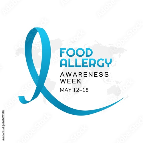 food allergy awareness week vector illustration