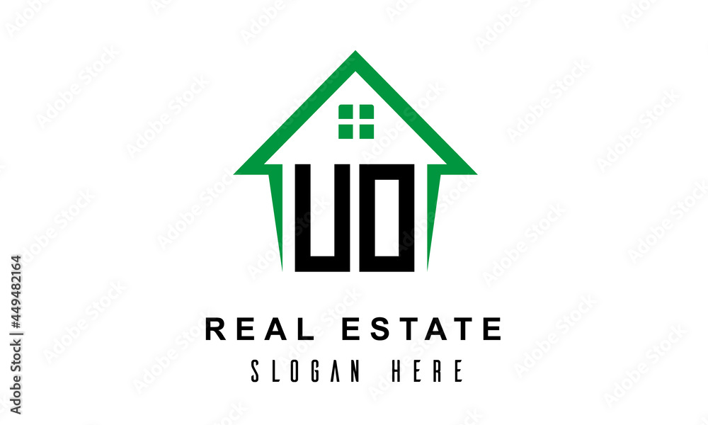 UO real estate logo vector UO real estate logo vector