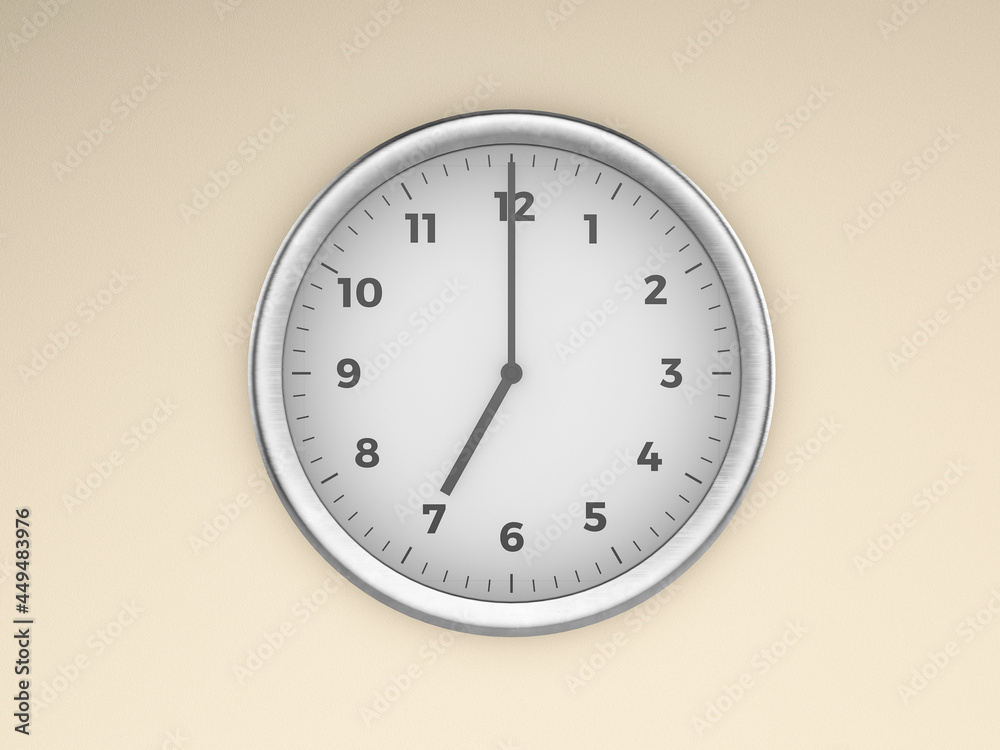 Clock on wall Clock on wall