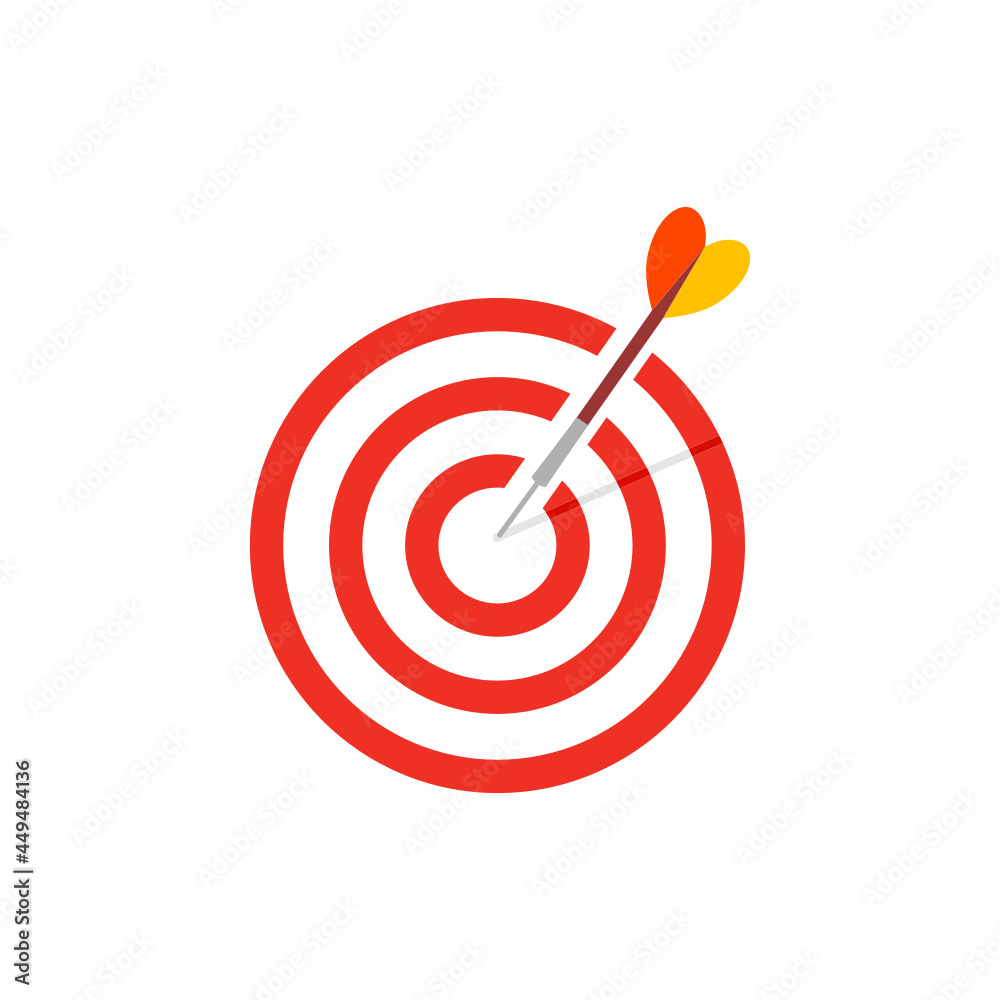 Dartboard icon isolate on white background. Dartboard icon isolate on white background.