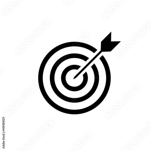Dartboard icon isolate on white background.