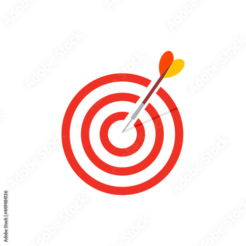Dartboard icon isolate on white background.