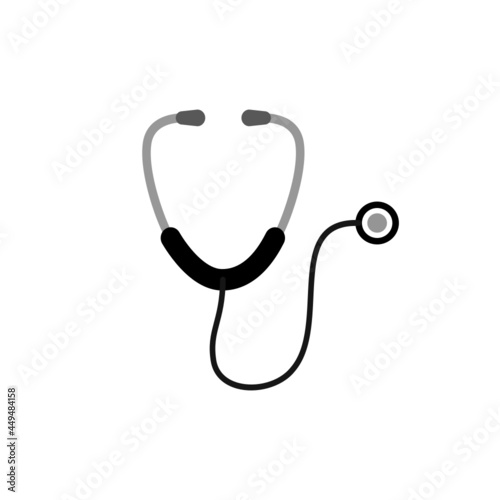 Stethoscope icon isolate on white background.
