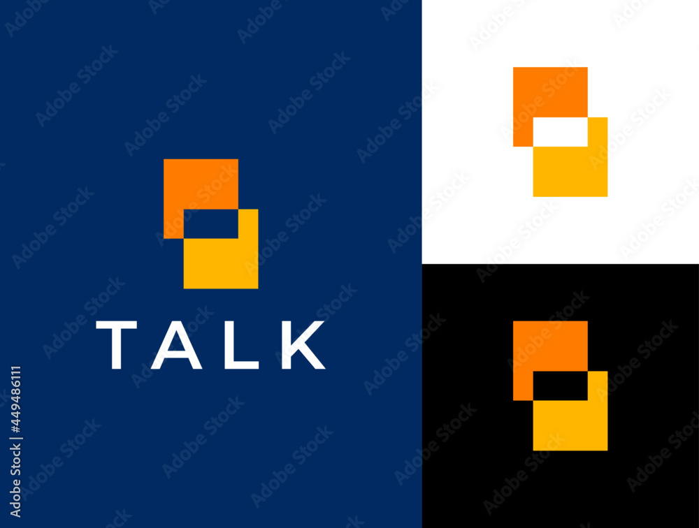 Talk logo vector design Talk logo vector design