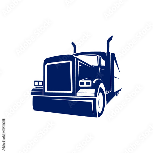 semi trailer truck logo