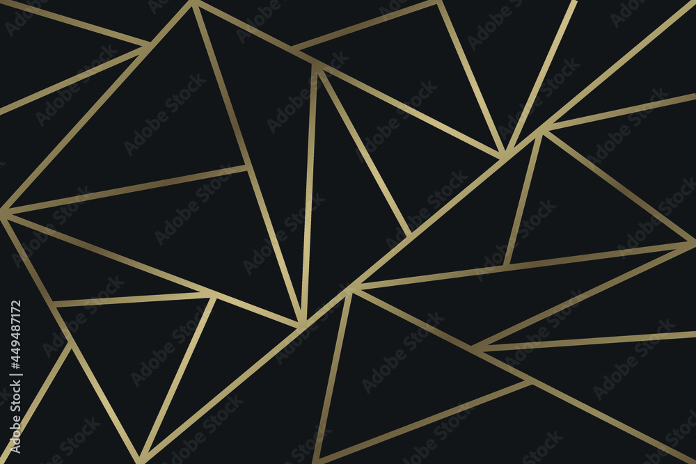 Black Rose Gold Mosaic Background 