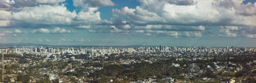 PANORAMA OF CURITIBA PR BRAZIL