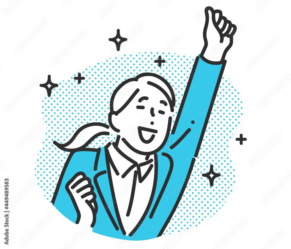 喜びのポーズをとるビジネスパーソンのイメージイラスト素材 Stock Vector Adobe Stock 喜びのポーズをとるビジネスパーソンのイメージイラスト素材 Stock Vector Adobe Stock