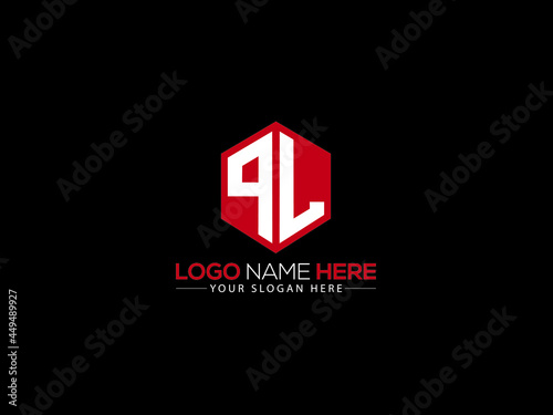 Letter PL Logo Sticker, creative pl logo icon vector for your business