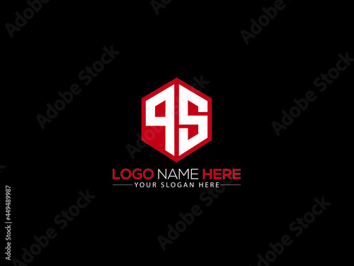 Letter PS Logo Sticker, creative ps logo icon vector for your brand