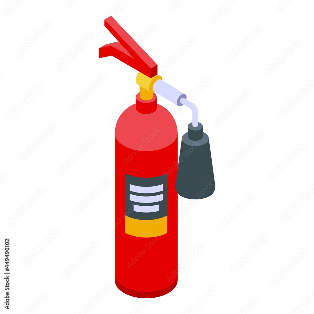 Fire extinguishers icon isometric vector. Safety equipment. Emergency prevention Fire extinguishers icon isometric vector. Safety equipment. Emergency prevention