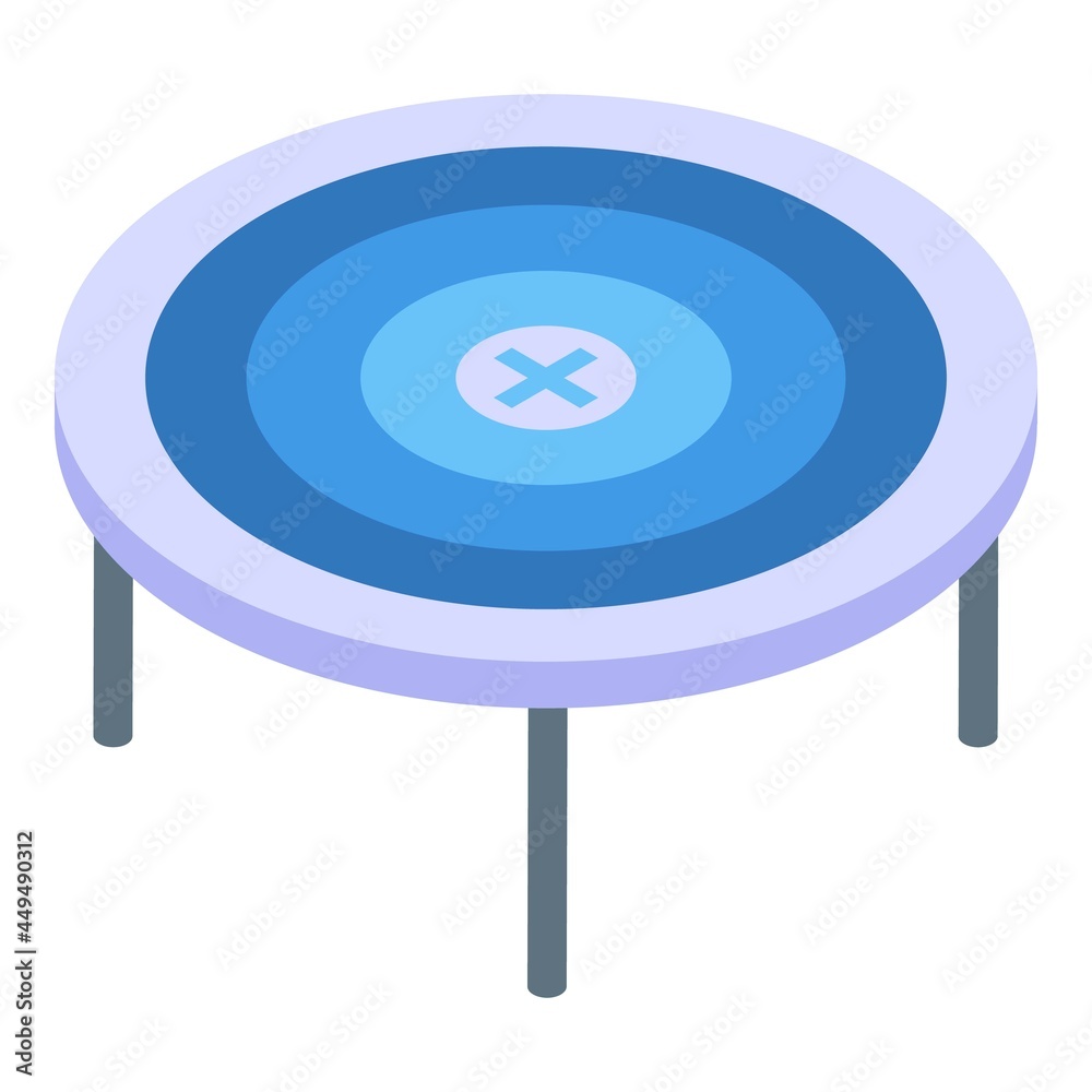 Fotografie Trampoline icon isometric vector. Active jump. Leisure outdoor