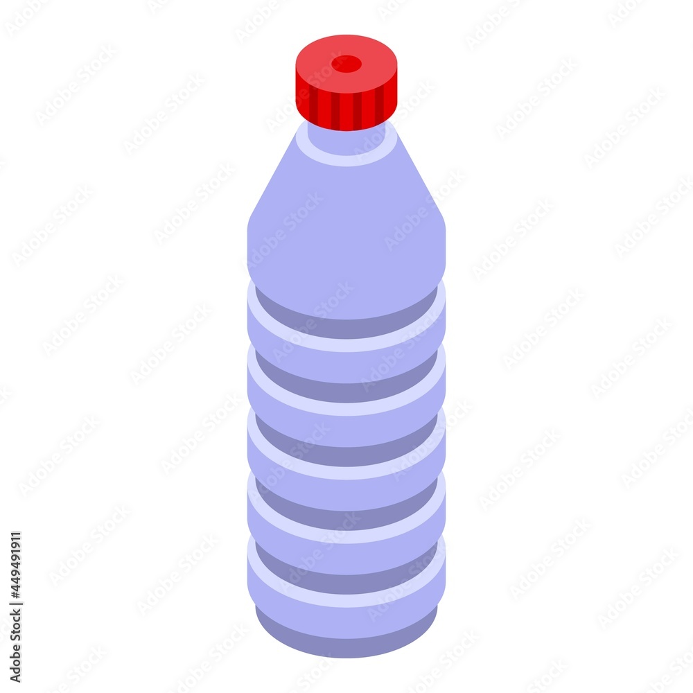 Fotografia Kerosene bottle icon isometric vector