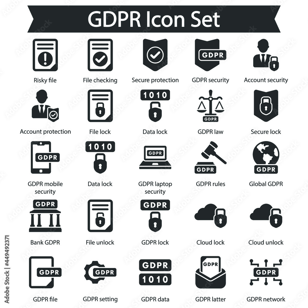 GDPR Icon Set GDPR Icon Set