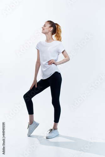 slim athletic woman exercise fitness energy © SHOTPRIME STUDIO