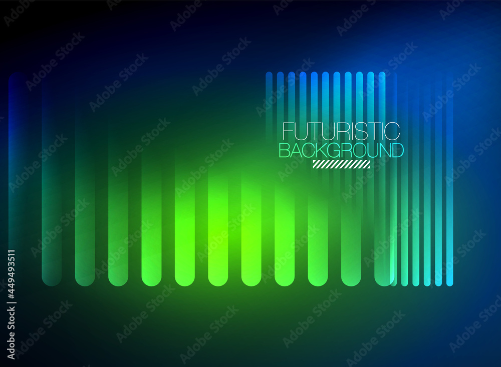 Bright neon color techno abstract background, shiny glowing neon lines in the dark background Bright neon color techno abstract background, shiny glowing neon lines in the dark background