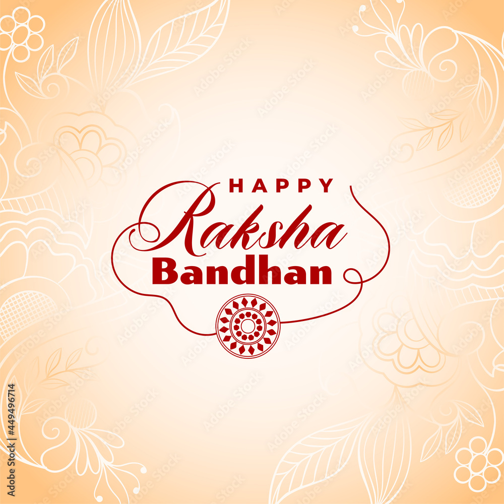 Fotografie creative raksha bandhan festival card design
