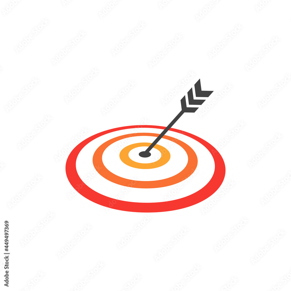 Dart target icon design illustration template Dart target icon design illustration template
