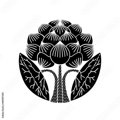 蓮紋・立蓮の花 / 立蓮の華（たちはすのはな）/ 葉付き立ち蓮の花（はつきたちはすのはな）