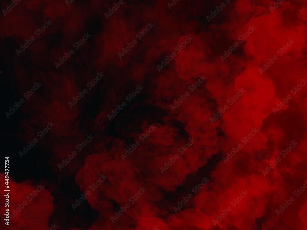 A red smoke tunnel on a mysterious and frightening dark background. An abstract background created from a tablet, used as a background. A red smoke tunnel on a mysterious and frightening dark background. An abstract background created from a tablet, used as a background.