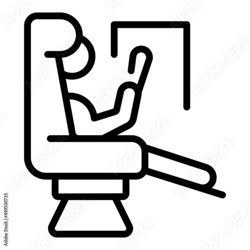 Businessman plane seat icon outline vector. Travel chair. Airplane seat