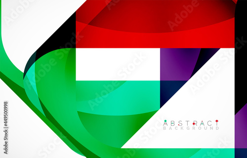 Free Download Minimal background. Abstract square shape with round corners created with wavy forms. Vector Illustration For Wallpaper, Banner, Background, Landing Page - GFXLoad