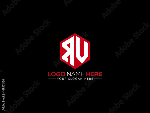 Letter RV Logo, creative rv logo icon vector for your brand