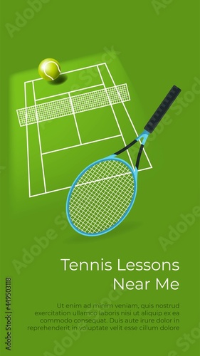 Tennis lessons near me, classes and sports courses