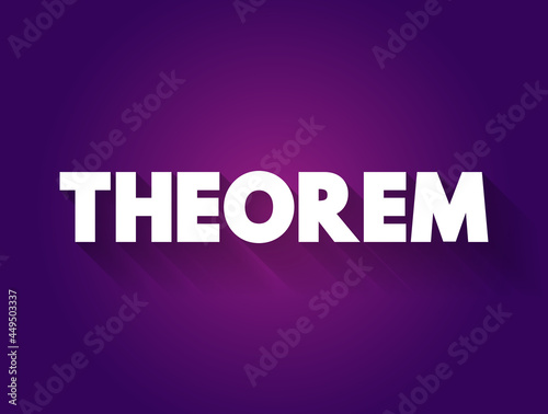 Theorem text quote, concept background