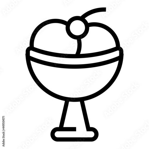Gelato treat icon outline vector. Lolly ice cream. Cold gelato