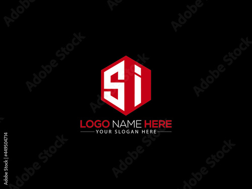 Letter SI Logo, creative si logo icon vector for your brand