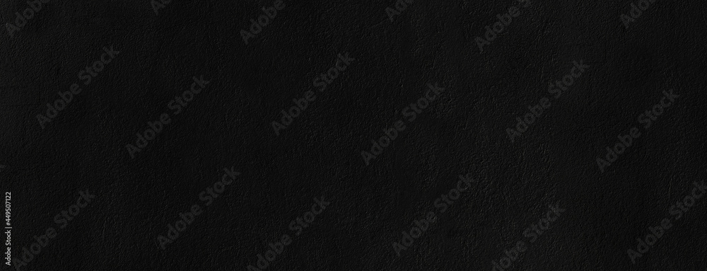Fototapeta premium Scary dark wall texture. Black concrete cement texture background