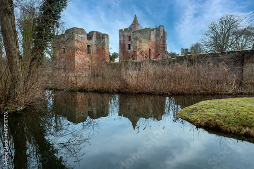 Ruin of Brederode Castle in Santpoort, Noord-Holland Province, The Netherlands photo