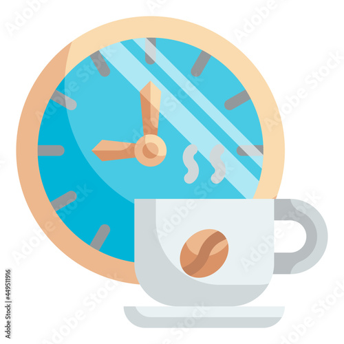time flat icon